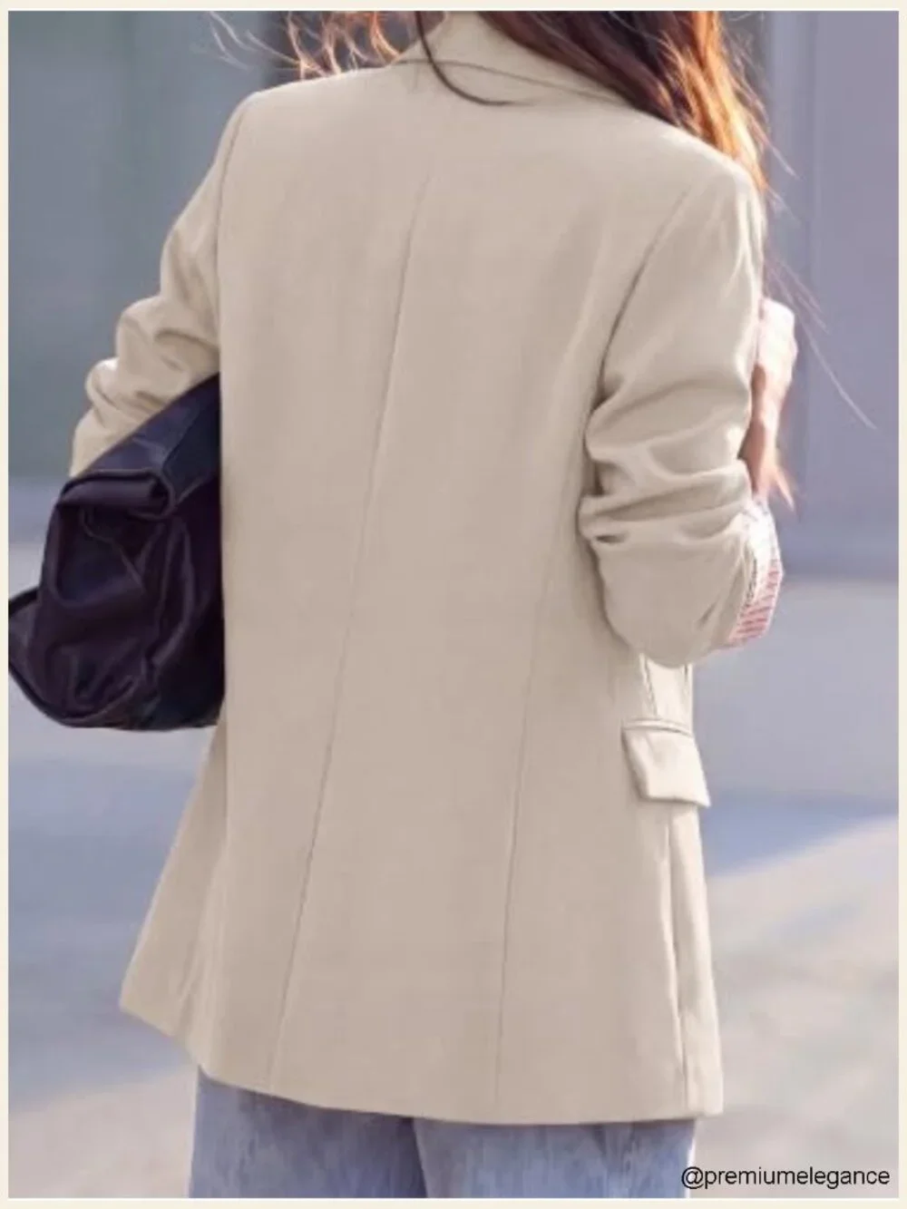 Women's Business Casual Blazer Lightweight Polyester One Button Flap Pockets